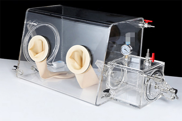 Isolation Acrylic Glove Box (with Airlock Transfer Chamber)